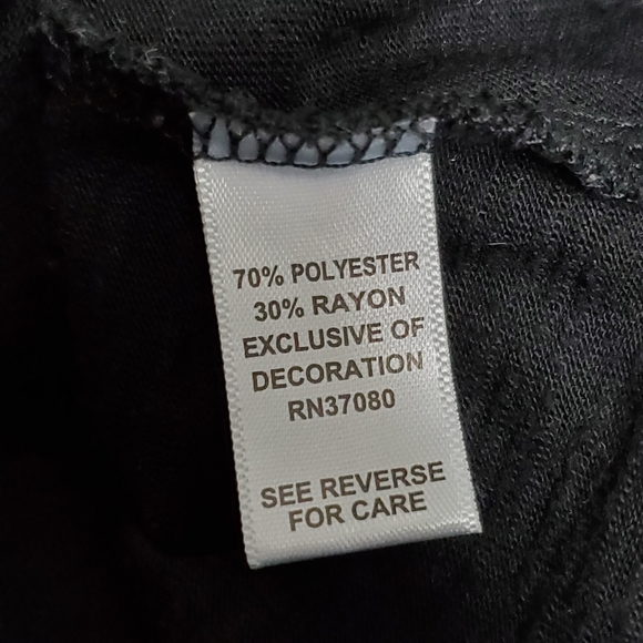 C est 1946 tassel short sleeve top black XL - Picture 7 of 9